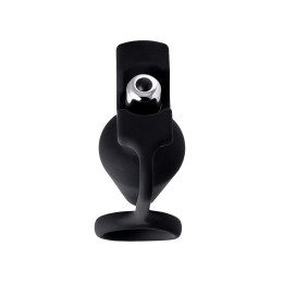Анальная пробка с кольцом Erotist DISCOVERER, силикон, черный, 9 см, Ø3,7