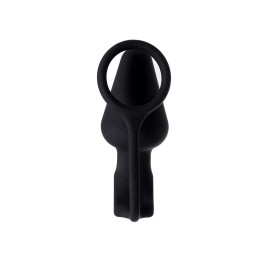 Анальная пробка с кольцом Erotist DISCOVERER, силикон, черный, 9 см, Ø3,7