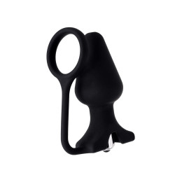 Анальная пробка с кольцом Erotist DISCOVERER, силикон, черный, 9 см, Ø3,7