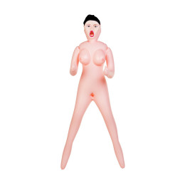 Кукла надувная Dolls-X by TOYFA Scarlett, брюнетка, с тремя отверстиями, кибер вставка, вагина-анус