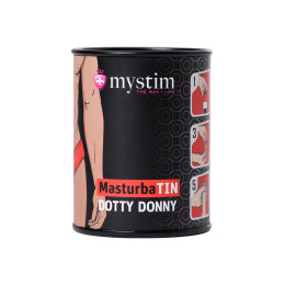 Набор мастурбаторов Mystim MasturbaTIN - BroOnTheGO Set, TPE, белый, 5,5 см