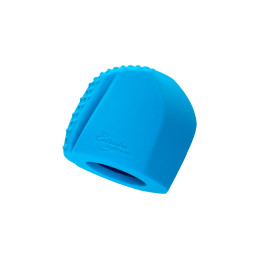 Насадка Magic Wand Genio для массажера Europe, силикон, синяя, 4.1 см