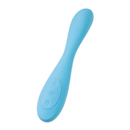 Стимулятор точки G с фиксацией формы Satisfyer G-Spot Flex 4+ Connect App, голубой, 19,5 см