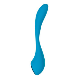 Стимулятор точки G с фиксацией формы Satisfyer G-Spot Flex 5 Connect App, голубой, 19,6 см