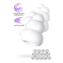 Мастурбатор нереалистичный MensMax Pucchi Set Box Marine, TPE, белый, 6,5 см