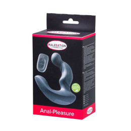 Стимулятор простаты MALESATION Anal-Pleasure, силикон, черный, 3,2 см