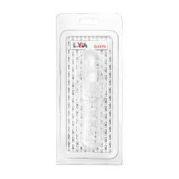 Насадка на пенис с ворсинками TOYFA Basic, TPE, прозрачный, 13,5 см