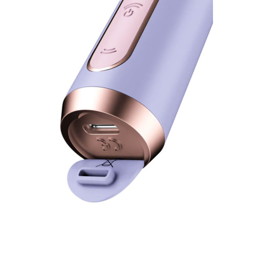 Мини-вибратор с 3D пульсацией Satisfyer Bold Kiss с USB-C зарядкой, силикон, ABS, розовый, 12,5 см