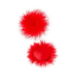 Пэстис Erolanta Cyndi, круглые, с пухом, красный