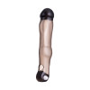 Насадка на пенис с вибрацией XLover by TOYFA, TPE, черный прозрачный, 19,4 см