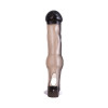 Насадка на пенис с вибрацией XLover by TOYFA, TPE, черный прозрачный, 19,4 см