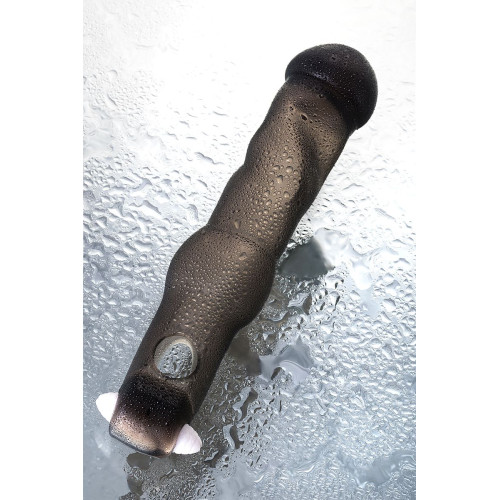 Насадка на пенис с вибрацией XLover by TOYFA, TPE, черный прозрачный, 19,4 см