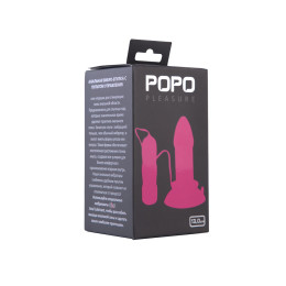 Анальная вибро-втулка с пультом POPO Pleasure by TOYFA, TPR, розовый, 13 см