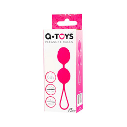 Вагинальные шарики A-Toys by TOYFA Flov, силикон, розовый, 15  см
