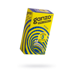 Презервативы Ganzo, classic, классические, латекс, двойная смазка, 18,5 см, 5,2 см, 15 шт.