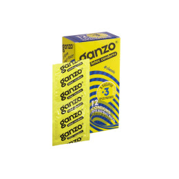 Презервативы Ganzo, classic, классические, латекс, двойная смазка, 18,5 см, 5,2 см, 15 шт.