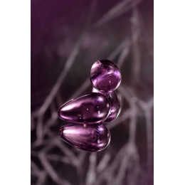Вагинальные шарики Sexus Glass, стекло, розовые, Ø 2,7 см