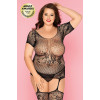 Костюм-сетка и стринги Candy Girl Baby черные, 2XL