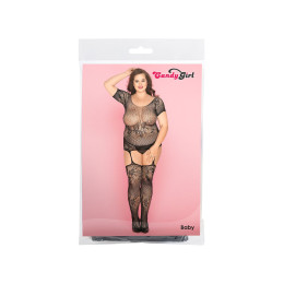 Костюм-сетка и стринги Candy Girl Baby, нейлон, черный, 2XL