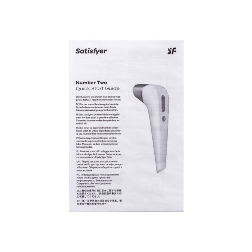 Вакуум-волновой бесконтактный стимулятор клитора Satisfyer Number Two, ABS пластик, белый, 17 см