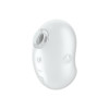 Вакуум-волновой стимулятор клитора с вибрацией Satisfyer Cutie Ghost, силикон, белый, 9,1 см