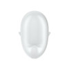 Вакуум-волновой стимулятор клитора с вибрацией Satisfyer Cutie Ghost, силикон, белый, 9,1 см