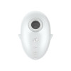 Вакуум-волновой стимулятор клитора с вибрацией Satisfyer Cutie Ghost, силикон, белый, 9,1 см