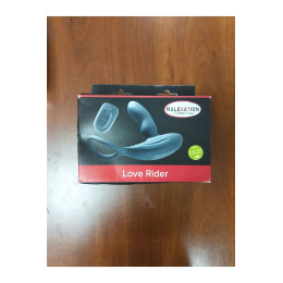 **АУТЛЕТ** Стимулятор простаты с эрекционным кольцом MALESATION Love Rider, силикон, черный, 3,1 см