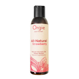 Интимный гель Orgie ALL - NATURAL STRAWBERRY на водной основе, 150 мл