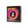 Презервативы Ganzo, extase, латекс, точечные, ребристые, анатомичные, 18 см, 5,2 см, 3 шт.