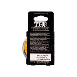 Презервативы Maxus Special, точечные, латекс, ребристые, пластиковый кейс, 3 шт.