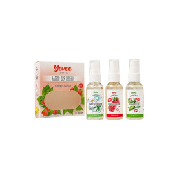 Набор гелей-смазок Yovee для любви (721002+721006+721054), вкус (малина+мята) + увл (алоэ), 3х50 мл