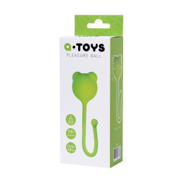 Вагинальный шарик A-Toys by TOYFA Tigo, силикон, зеленый, 12,4 см Ø 2,7 см