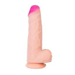 Фаллоимитатор-гигант LoveToy, реалистичный, neoskin, телесный, 27 см, Ø 6,8 см