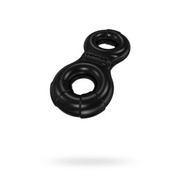 Виброкольцо на пенис Bathmate Eight, elastomex, черное, Ø4-5 см