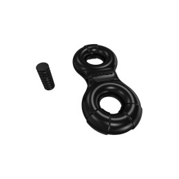 Виброкольцо на пенис Bathmate Eight, elastomex, черное, Ø4-5 см