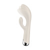 Вибратор-кролик с ротацией Satisfyer Spinning Rabbit 1, силикон, бежевый, 20,5 см