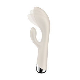 Вибратор-кролик с ротацией Satisfyer Spinning Rabbit 1, силикон, бежевый, 20,5 см