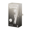 Вибратор-кролик с ротацией Satisfyer Spinning Rabbit 1, силикон, бежевый, 20,5 см