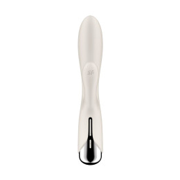 Вибратор-кролик с ротацией Satisfyer Spinning Rabbit 1, силикон, бежевый, 20,5 см