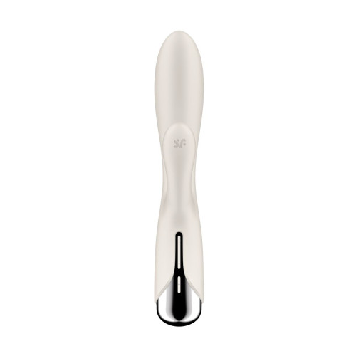 Вибратор-кролик с ротацией Satisfyer Spinning Rabbit 1, силикон, бежевый, 20,5 см