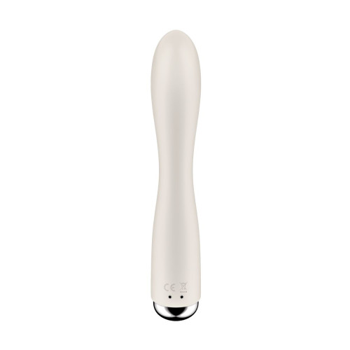 Вибратор-кролик с ротацией Satisfyer Spinning Rabbit 1, силикон, бежевый, 20,5 см