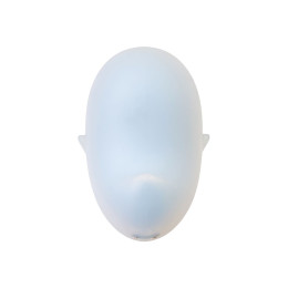 Вакуум-волновой стимулятор клитора с вибрацией Satisfyer Cutie Ghost, силикон, голубой, 9,1 см