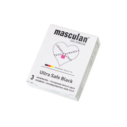 Презервативы Masculan, ultra 4, ультрапрочные, 19 см, 5,3 см, 3 шт. (Ultra Safe №3)