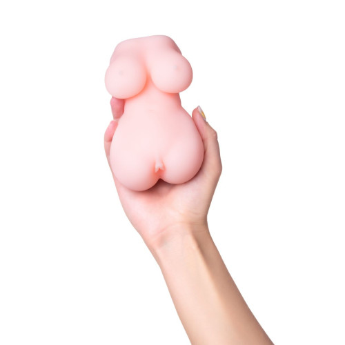 Мастурбатор реалистичный Juicy Pussy by TOYFA Babycakes, TPE, телесный, 14,5 см