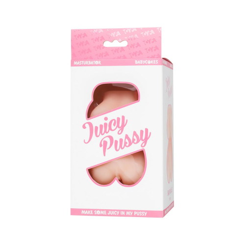 Мастурбатор реалистичный Juicy Pussy by TOYFA Babycakes, TPE, телесный, 14,5 см