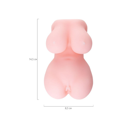 Мастурбатор реалистичный Juicy Pussy by TOYFA Babycakes, TPE, телесный, 14,5 см