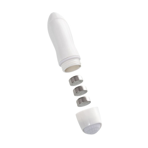 Фаллоимитатор двусторонний с вибропулей TOYFA Basic Double Dildo, TPR, фиолетовый, 35 см