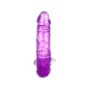 Фаллоимитатор двусторонний с вибропулей TOYFA Basic Double Dildo, TPR, фиолетовый, 35 см