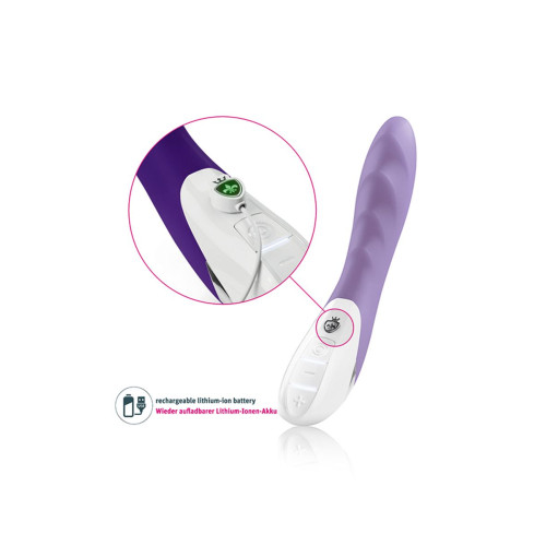 Вибратор Mystim Sassy Simon силиконовый, фиолетовый, 27 см